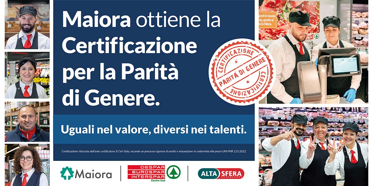 Maiora: arriva la certificazione per la parità di genere